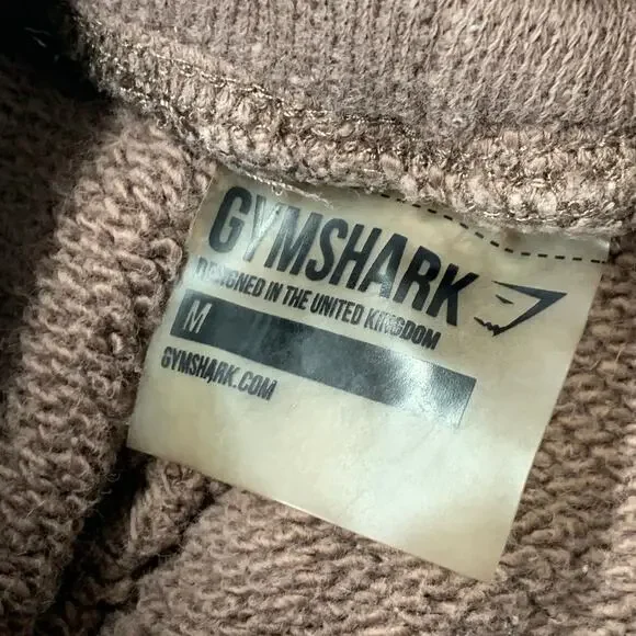 Gymshark Women Jogger M Brown Thick Plush Drawstring Sweatpants Winter 25" - Picture 4 of 9